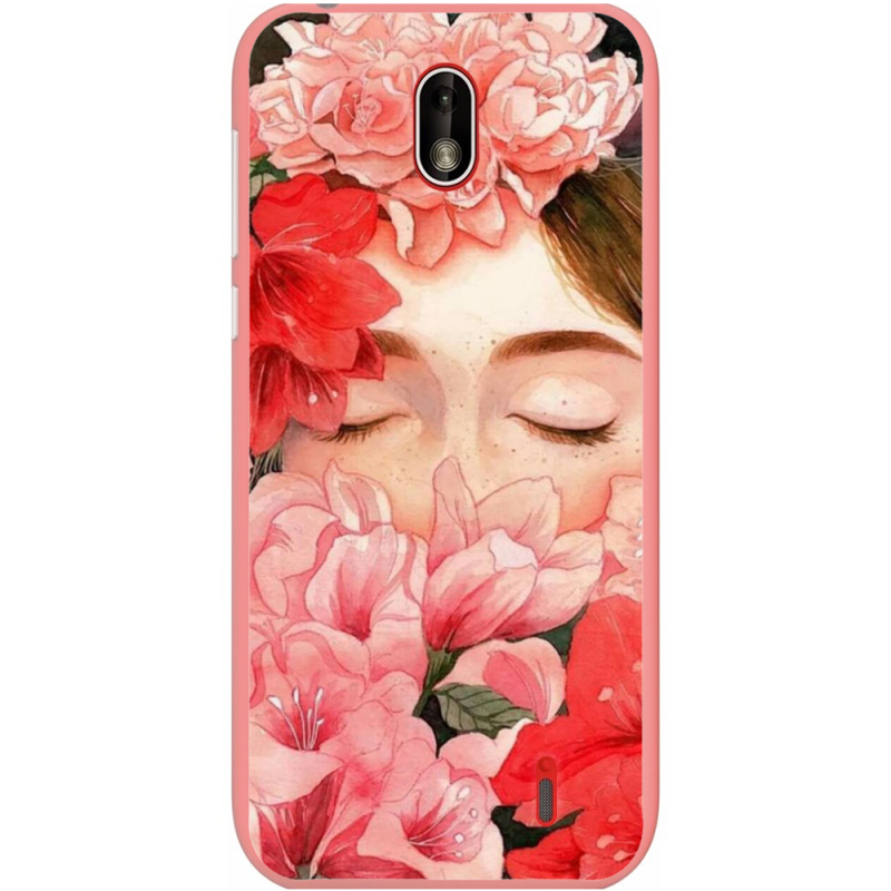 Чехол Uprint Nokia 1 Girl in Flowers