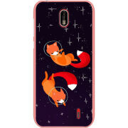 Чехол Uprint Nokia 1 Fox-Astronauts