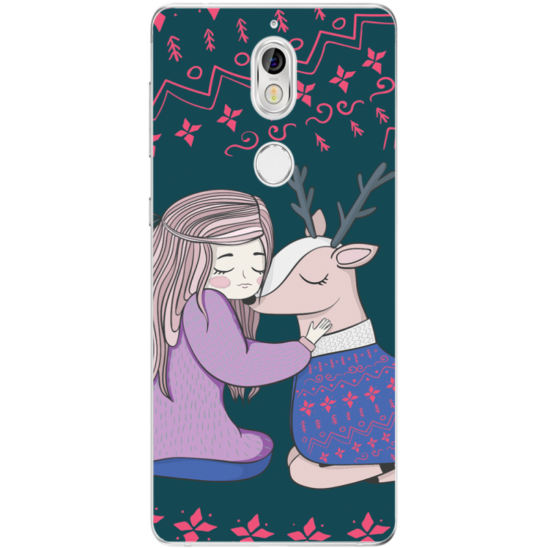 Чехол Uprint Nokia 7 Girl and deer