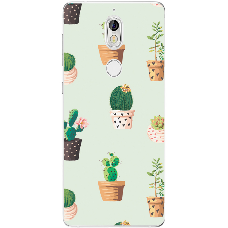 Чехол Uprint Nokia 7 L-green Cacti