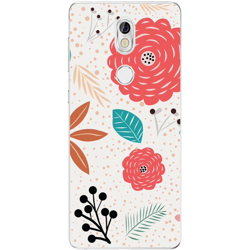 Чехол Uprint Nokia 7 Line Flowers