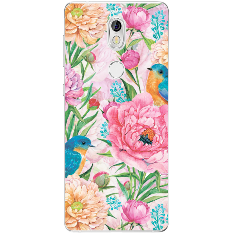 Чехол Uprint Nokia 7 Birds in Flowers