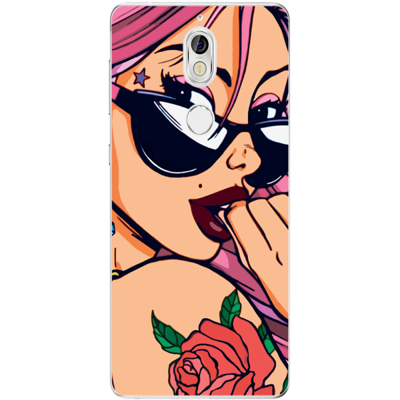 Чехол Uprint Nokia 7 Pink Girl