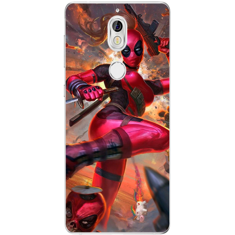 Чехол Uprint Nokia 7 Woman Deadpool