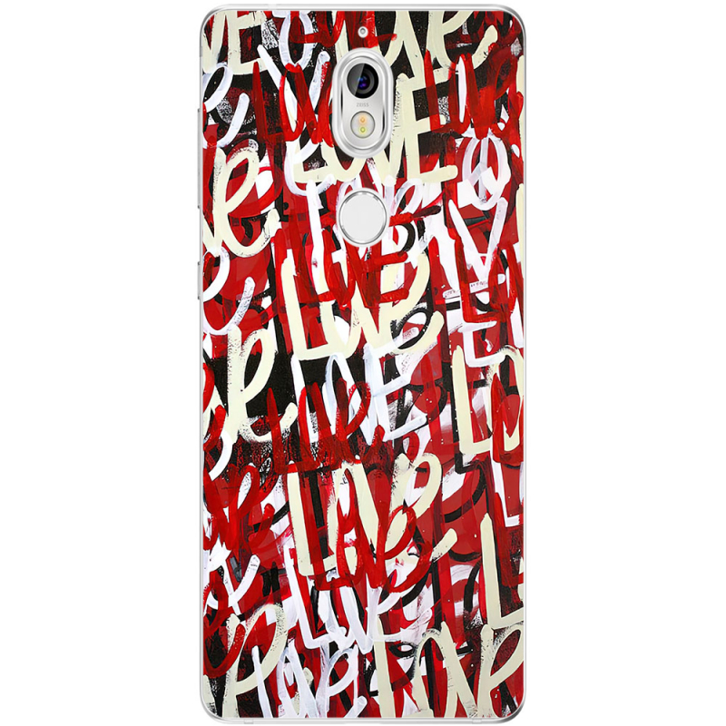 Чехол Uprint Nokia 7 Love Graffiti