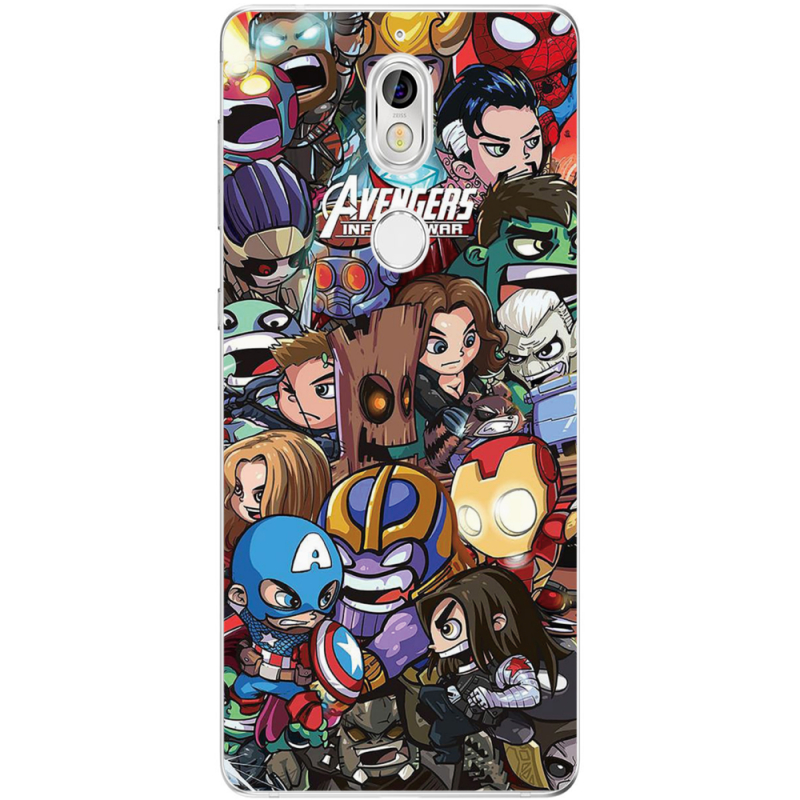 Чехол Uprint Nokia 7 Avengers Infinity War