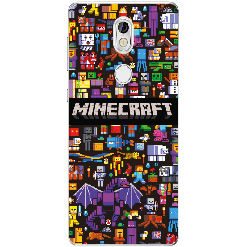 Чехол Uprint Nokia 7 Minecraft Mobbery