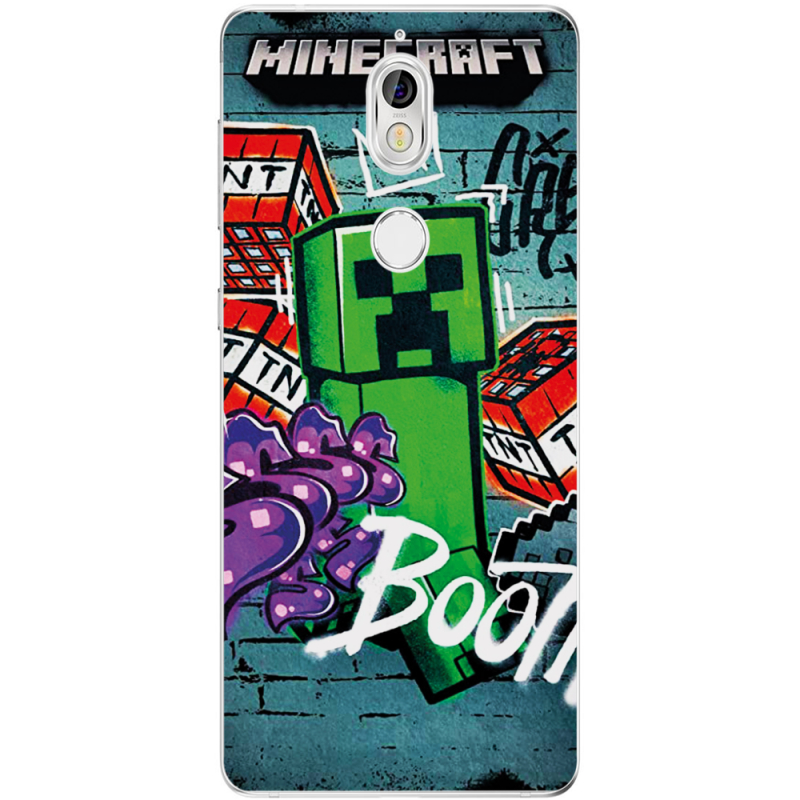 Чехол Uprint Nokia 7 Minecraft Graffiti