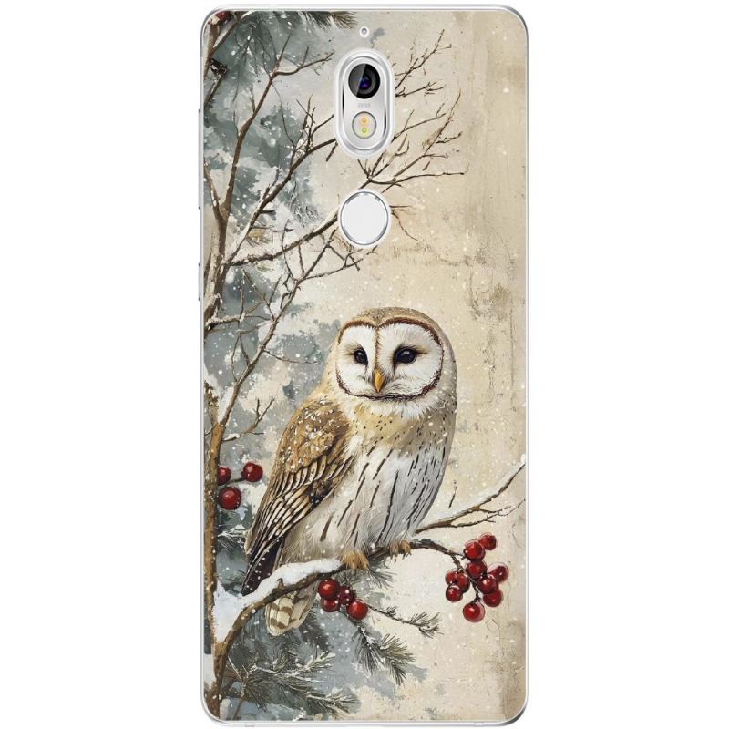 Чехол Uprint Nokia 7 Christmas Owl