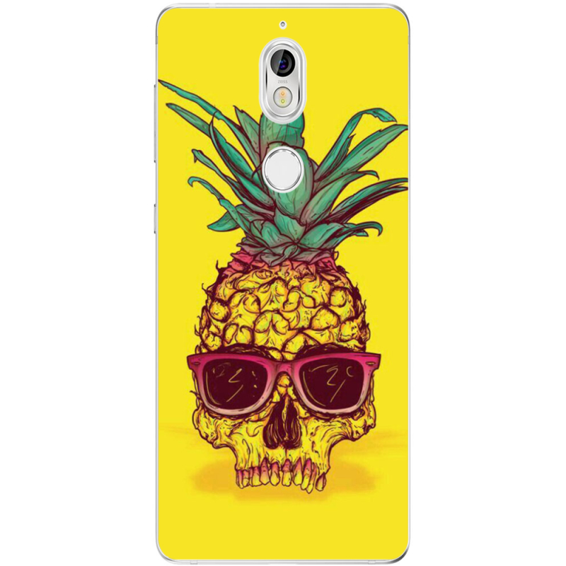Чехол Uprint Nokia 7 Pineapple Skull