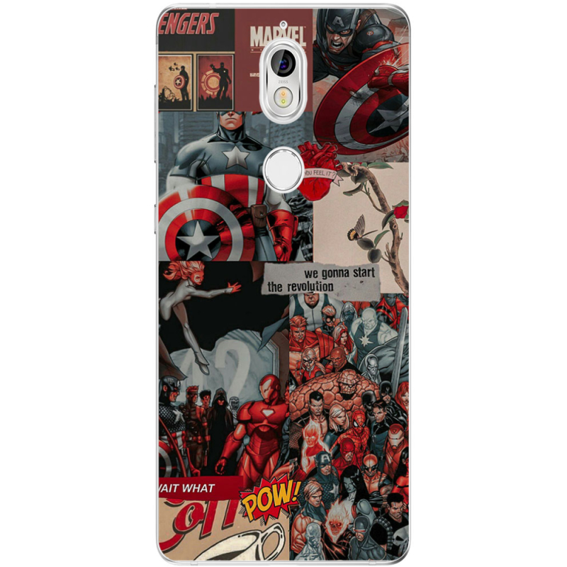 Чехол Uprint Nokia 7 Marvel Avengers