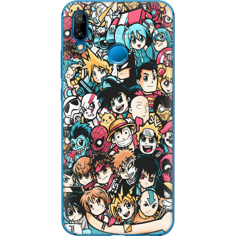 Чехол Uprint Huawei P20 Lite Anime Stickers