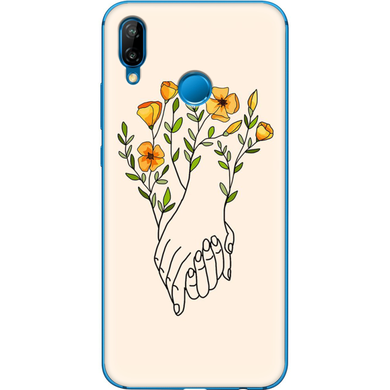 Чехол Uprint Huawei P20 Lite Flower Hands