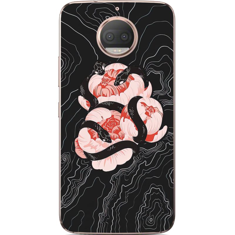 Чехол Uprint Motorola Moto G5s Plus XT1805 Snake Rose