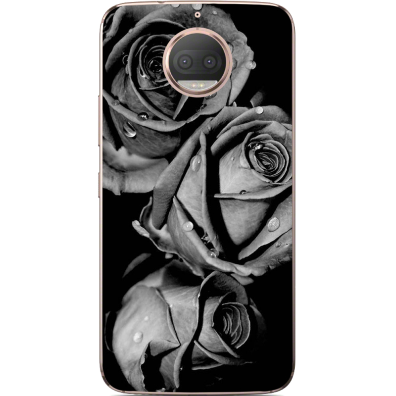 Чехол Uprint Motorola Moto G5s Plus XT1805 Black and White Roses