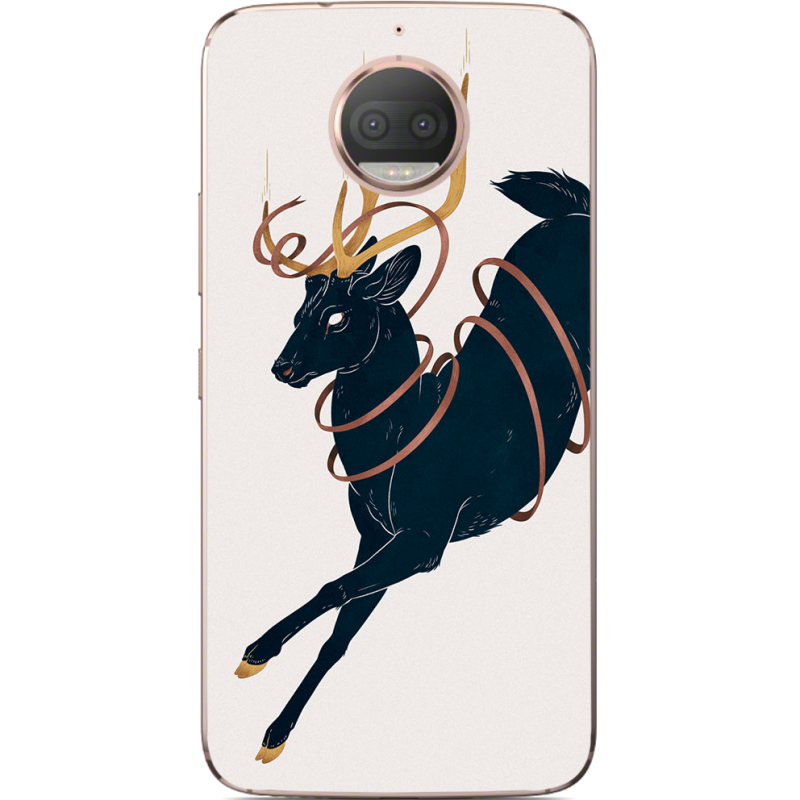Чехол Uprint Motorola Moto G5s Plus XT1805 Black Deer