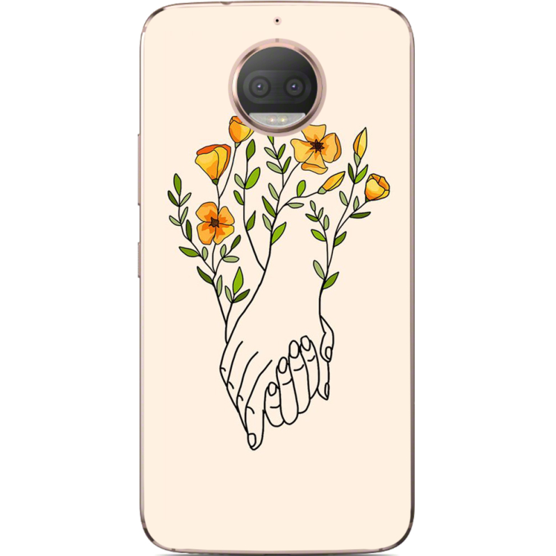 Чехол Uprint Motorola Moto G5s Plus XT1805 Flower Hands