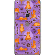 Чехол Uprint Sony Xperia XZ2 H8266 Yoga Cat