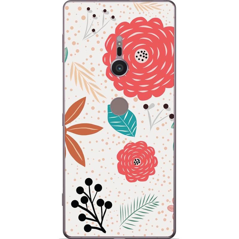 Чехол Uprint Sony Xperia XZ2 H8266 Line Flowers