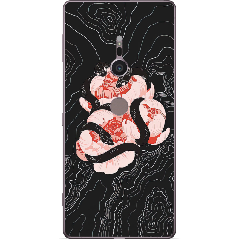 Чехол Uprint Sony Xperia XZ2 H8266 Snake Rose