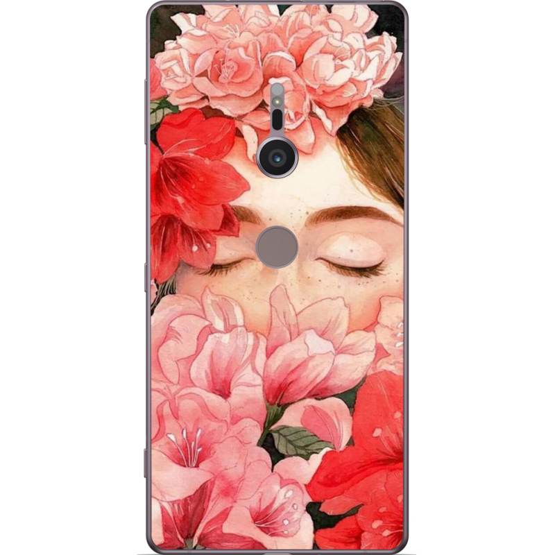 Чехол Uprint Sony Xperia XZ2 H8266 Girl in Flowers