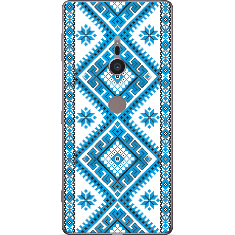 Чехол Uprint Sony Xperia XZ2 H8266 Блакитний Орнамент