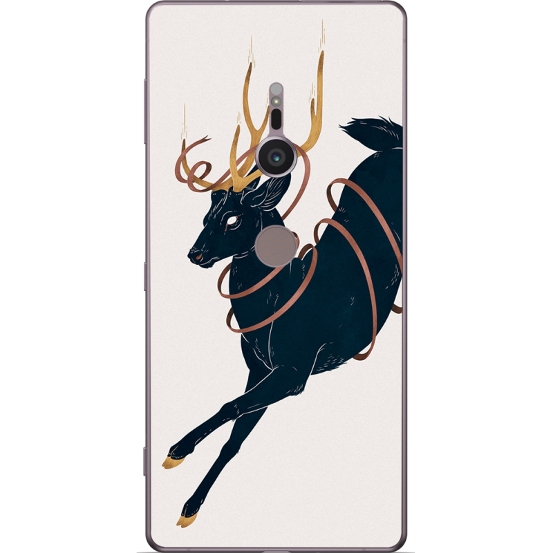 Чехол Uprint Sony Xperia XZ2 H8266 Black Deer