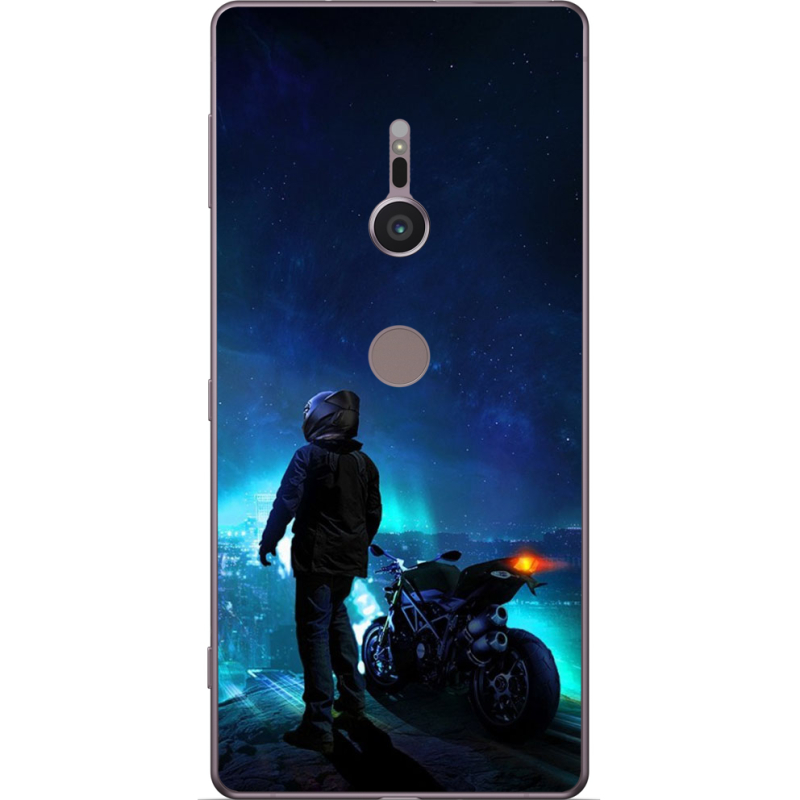 Чехол Uprint Sony Xperia XZ2 H8266 Motorcyclist