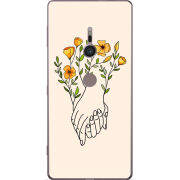 Чехол Uprint Sony Xperia XZ2 H8266 Flower Hands