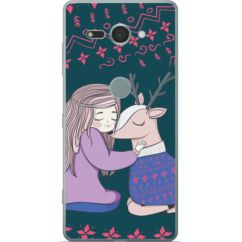 Чехол Uprint Sony Xperia XZ2 Compact H8324 Girl and deer