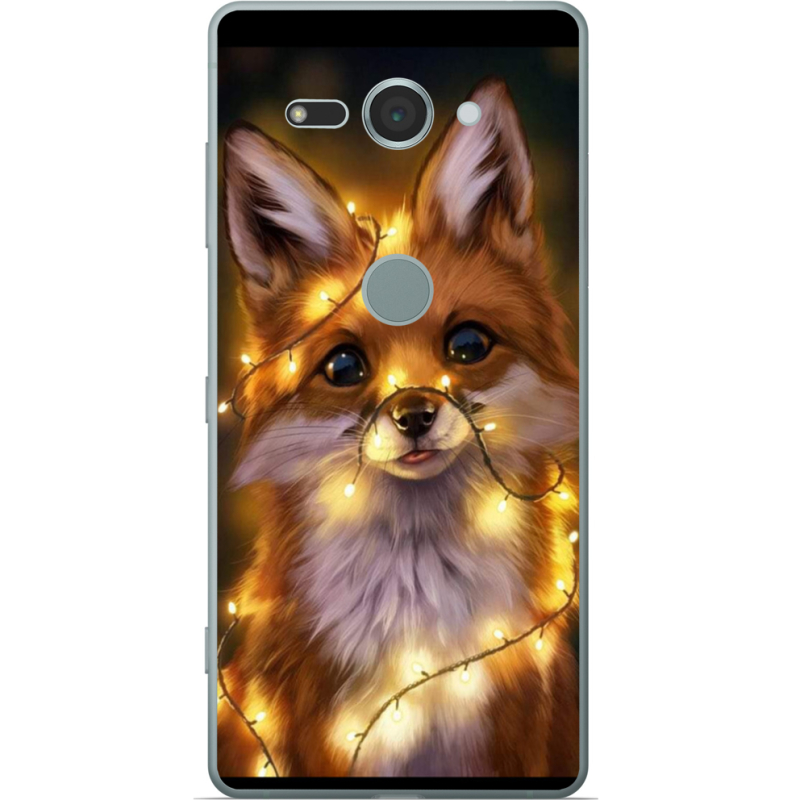 Чехол Uprint Sony Xperia XZ2 Compact H8324 Різдвяна лисичка