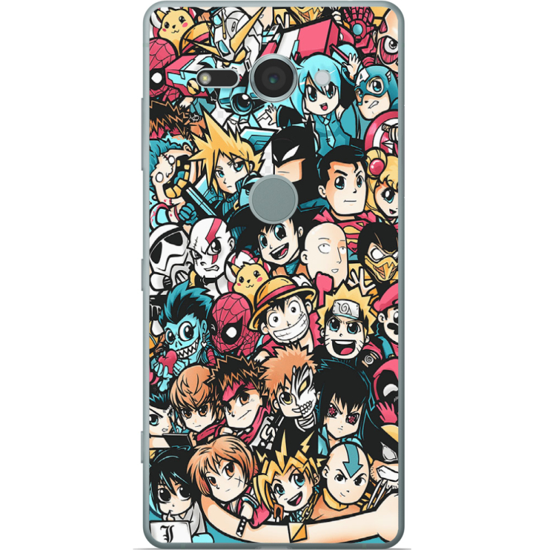 Чехол Uprint Sony Xperia XZ2 Compact H8324 Anime Stickers