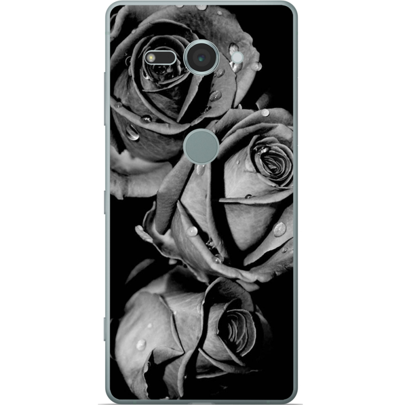 Чехол Uprint Sony Xperia XZ2 Compact H8324 Black and White Roses