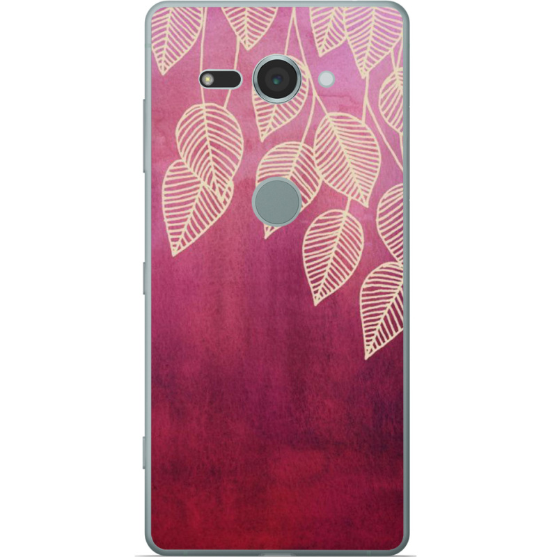 Чехол Uprint Sony Xperia XZ2 Compact H8324 Gold Leaves