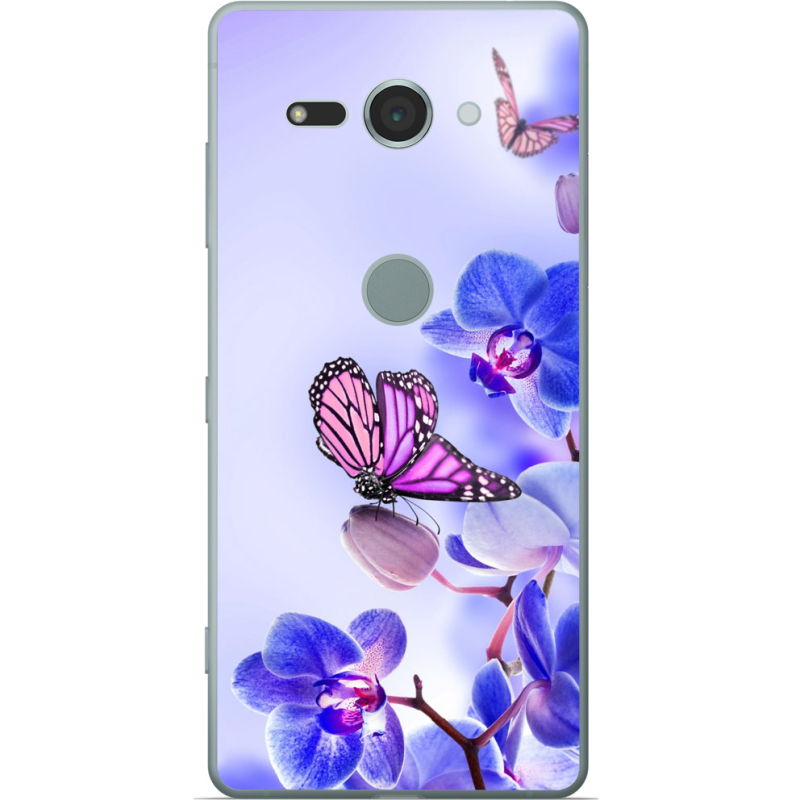 Чехол Uprint Sony Xperia XZ2 Compact H8324 Orchids and Butterflies