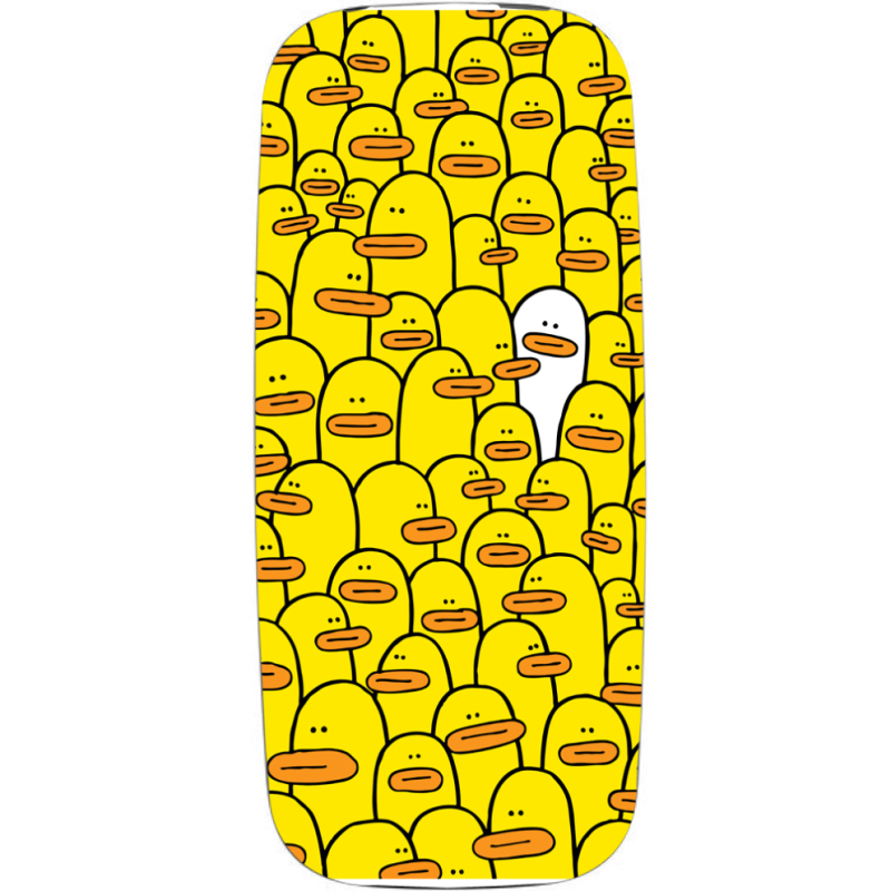 Чехол Uprint Nokia 105 2017 Yellow Ducklings