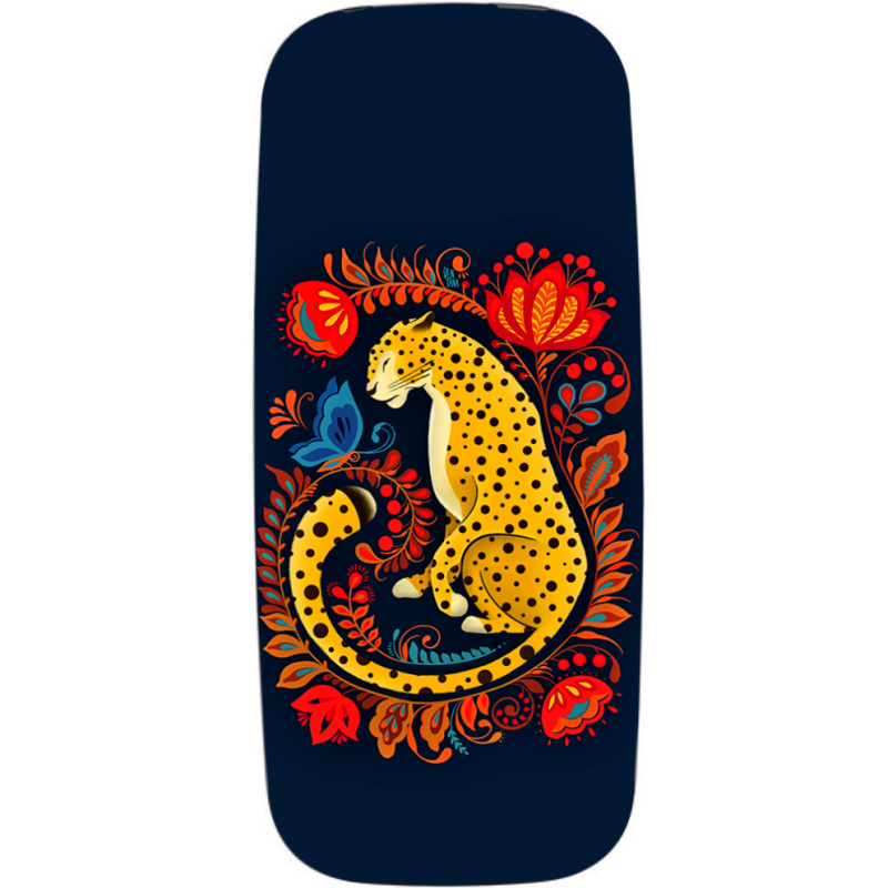 Чехол Uprint Nokia 105 2017 Petrykivka Leopard