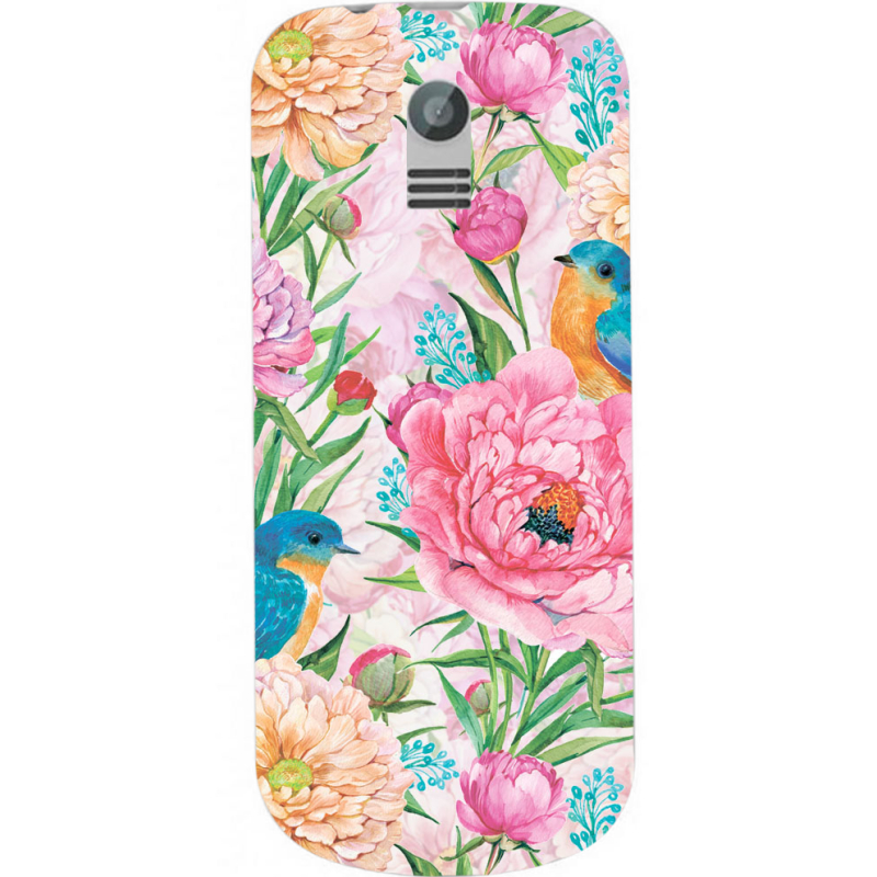 Чехол Uprint Nokia 130 2017 Birds in Flowers