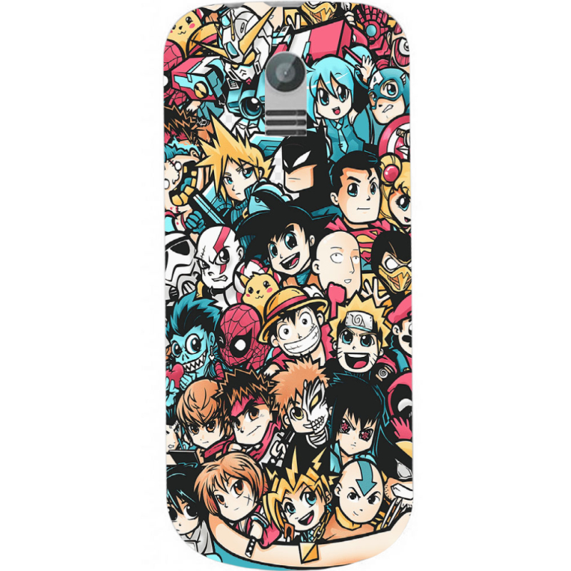 Чехол Uprint Nokia 130 2017 Anime Stickers