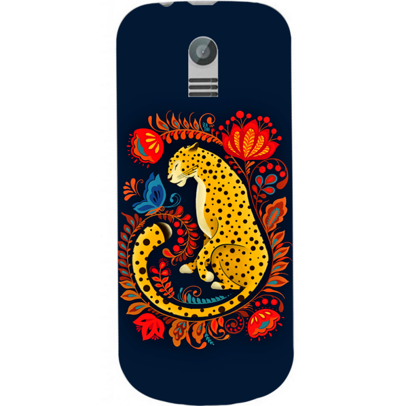 Чехол Uprint Nokia 130 2017 Petrykivka Leopard