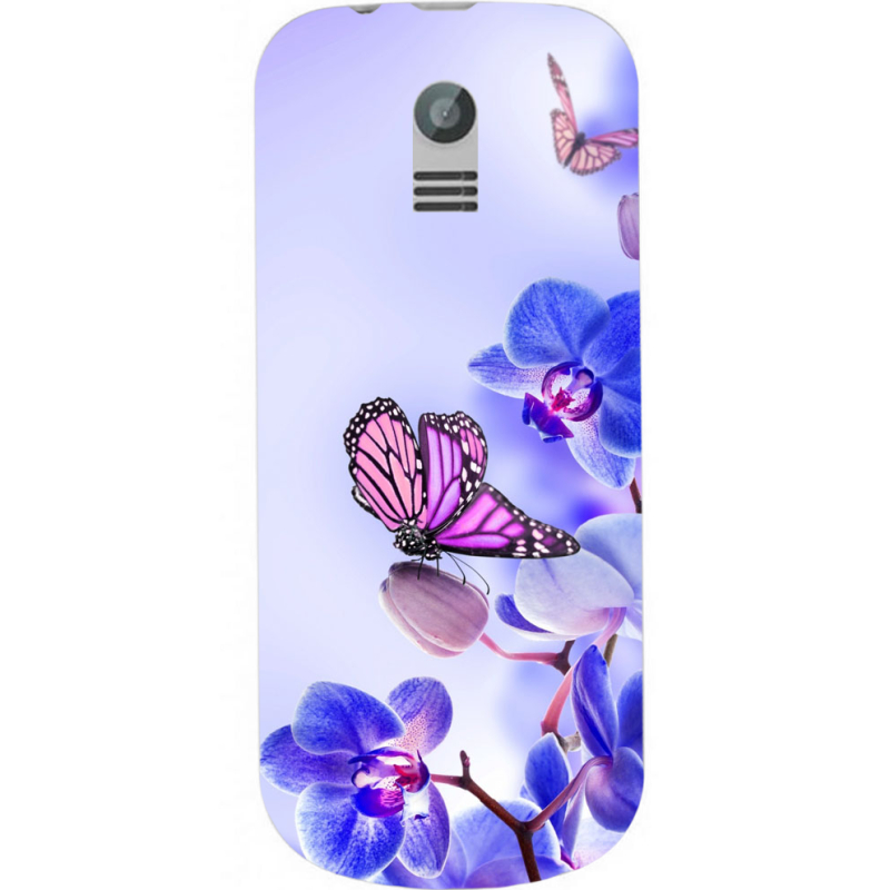 Чехол Uprint Nokia 130 2017 Orchids and Butterflies