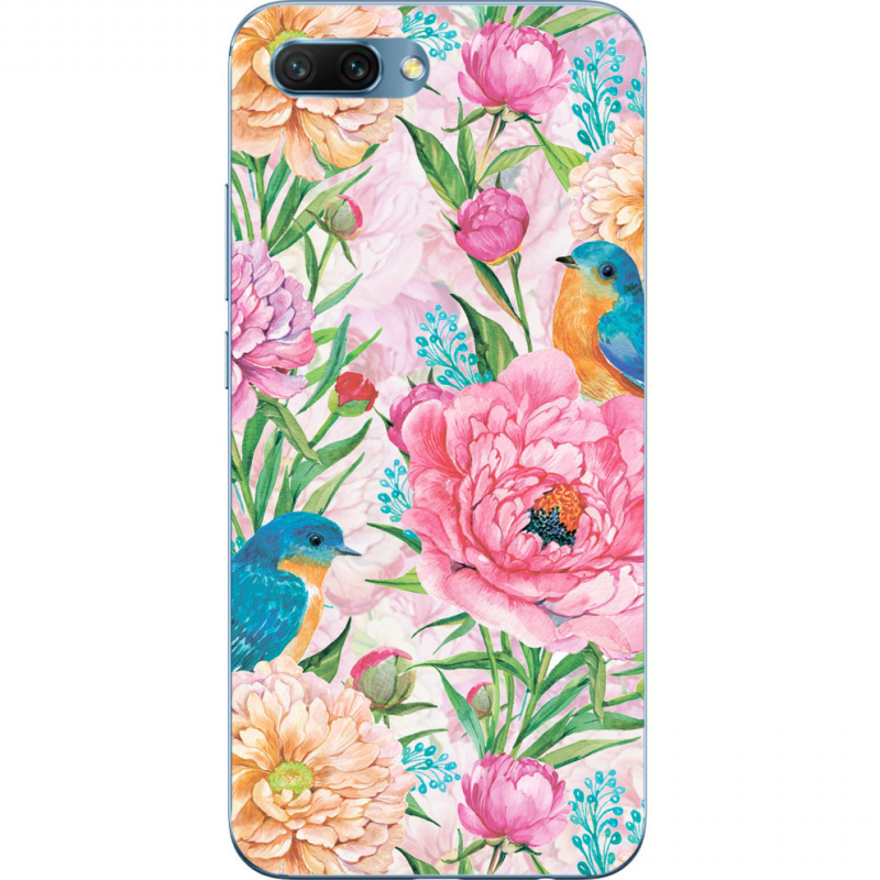 Чехол Uprint Huawei Honor 10 Birds in Flowers