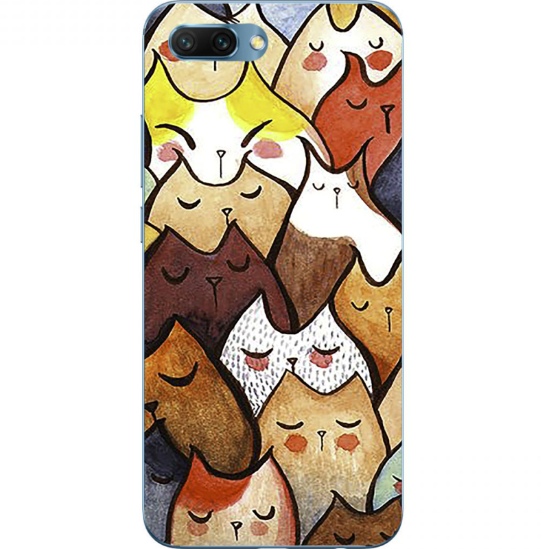 Чехол Uprint Huawei Honor 10 Sleepy Cats