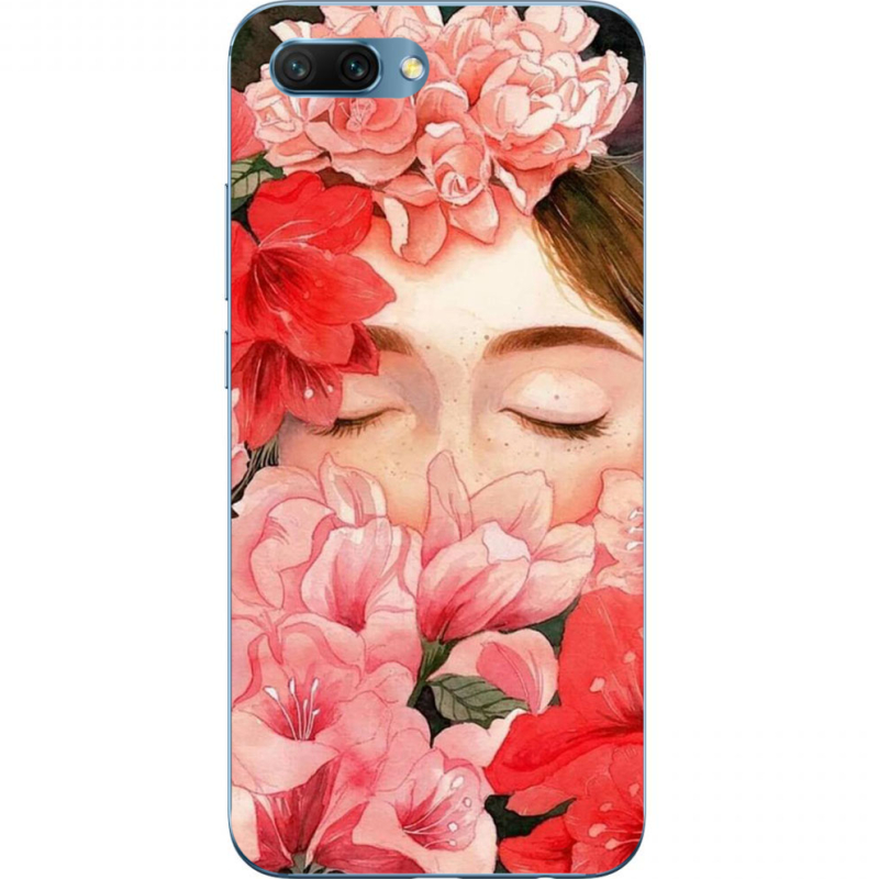 Чехол Uprint Huawei Honor 10 Girl in Flowers
