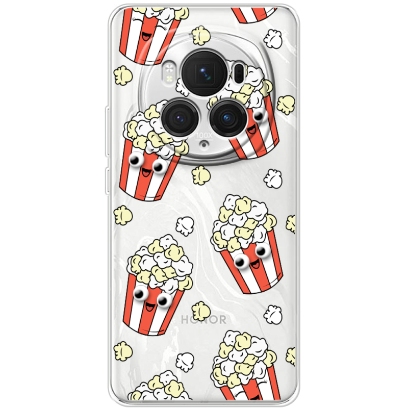 Прозрачный чехол BoxFace Honor Magic 6 Pro с 3D-глазками Popcorn