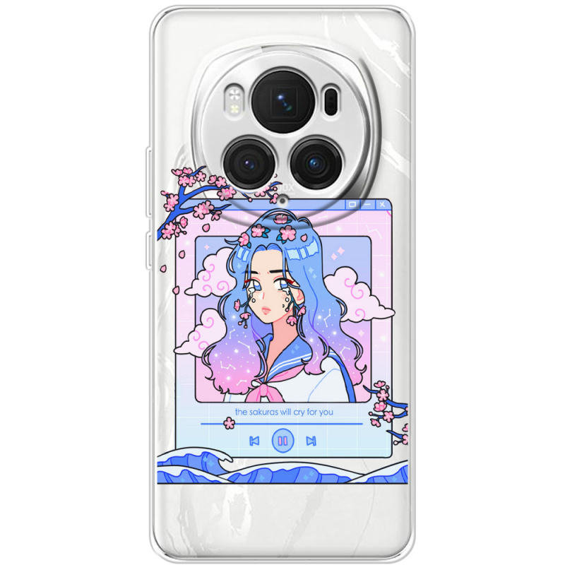 Прозрачный чехол BoxFace Honor Magic 6 Pro The Sakuras Will Cry For You