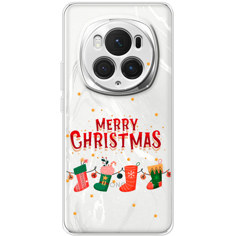 Прозрачный чехол BoxFace Honor Magic 6 Pro Merry Christmas