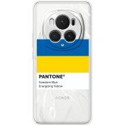 Прозрачный чехол BoxFace Honor Magic 6 Pro Pantone вільний синій