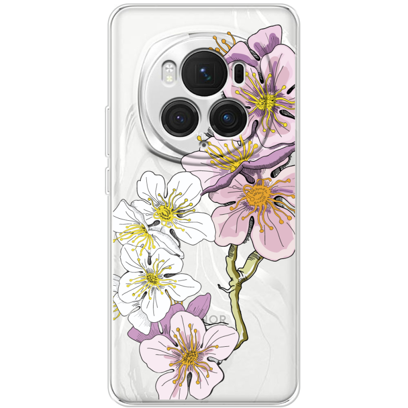 Прозрачный чехол BoxFace Honor Magic 6 Pro Cherry Blossom