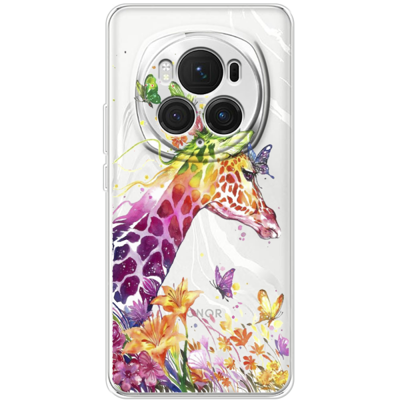 Прозрачный чехол BoxFace Honor Magic 6 Pro Colorful Giraffe